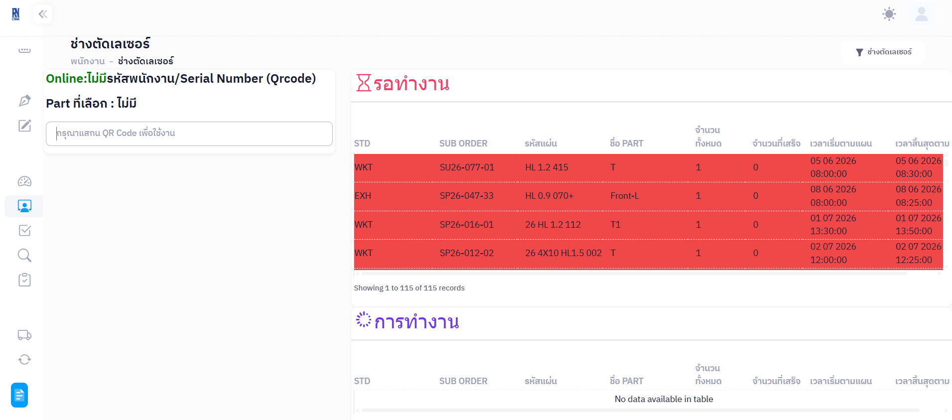 Desktop ติดตั้งตามแผนก (แสกนงาน)
